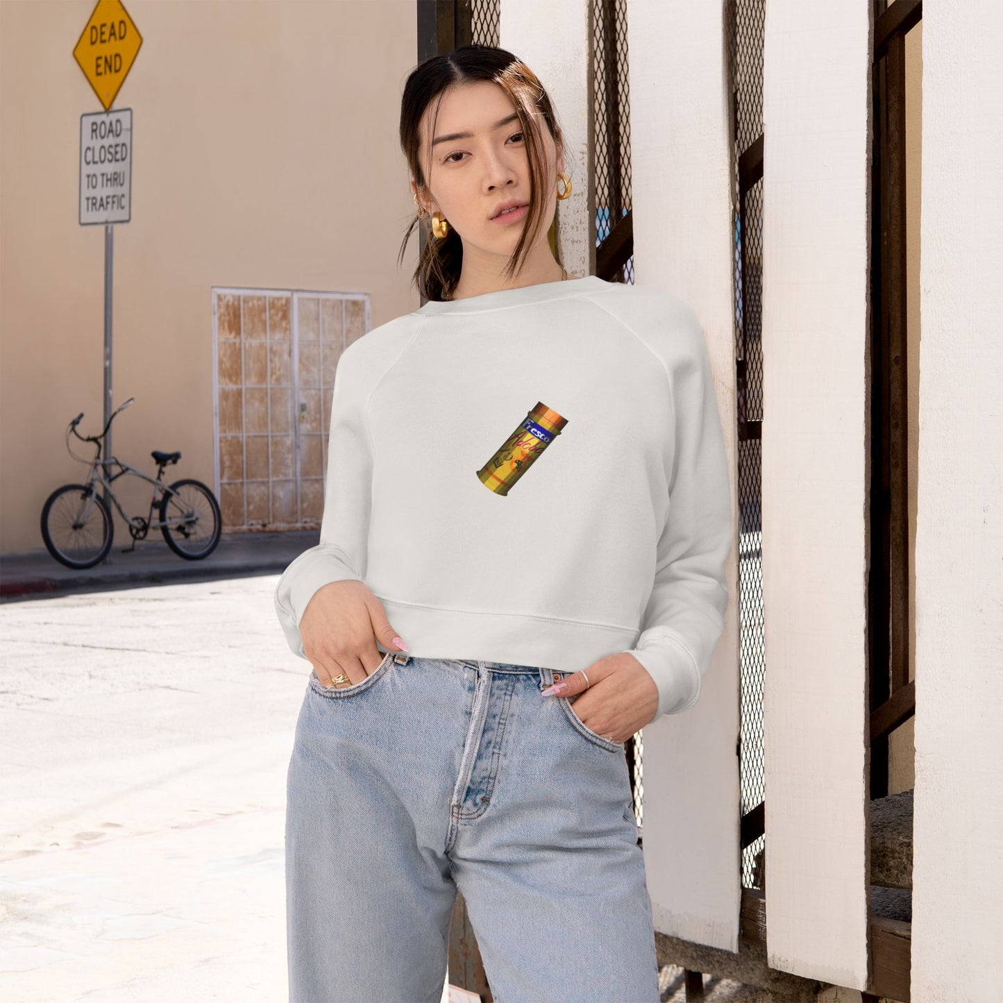 Cumquat Vibes Cropped Fleece Pullover — Adobe Fresco Cozy Style