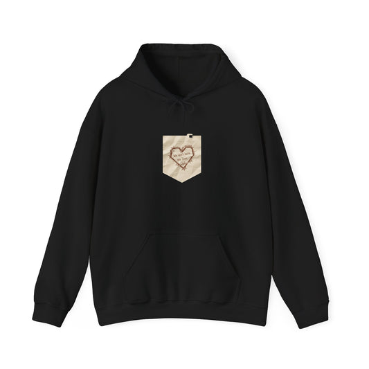 doodle heart marker scribble Hoodie | handwritten marker aesthetic