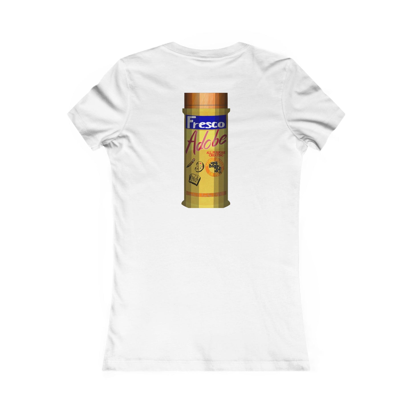 Women's Tee — Retro Fresco Adobo Spice Can Graphic