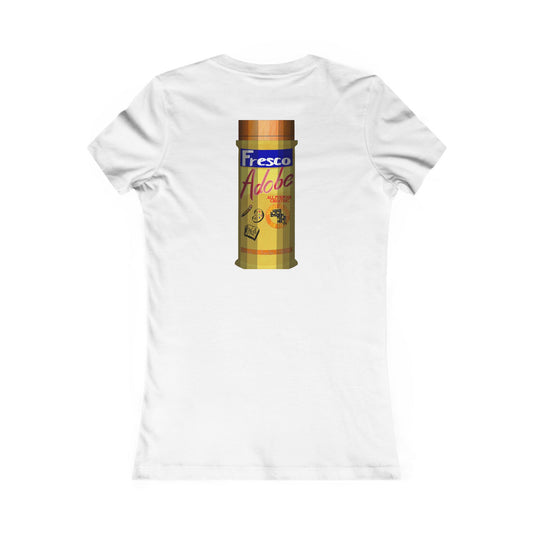 Women's Tee — Retro Fresco Adobo Spice Can Graphic