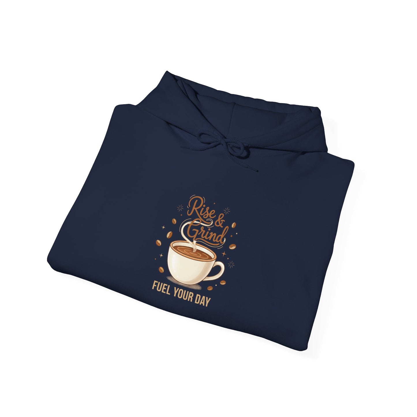 Rise & Grind Coffee Hoodie | caffeine design, coffee lover sweatshirt
