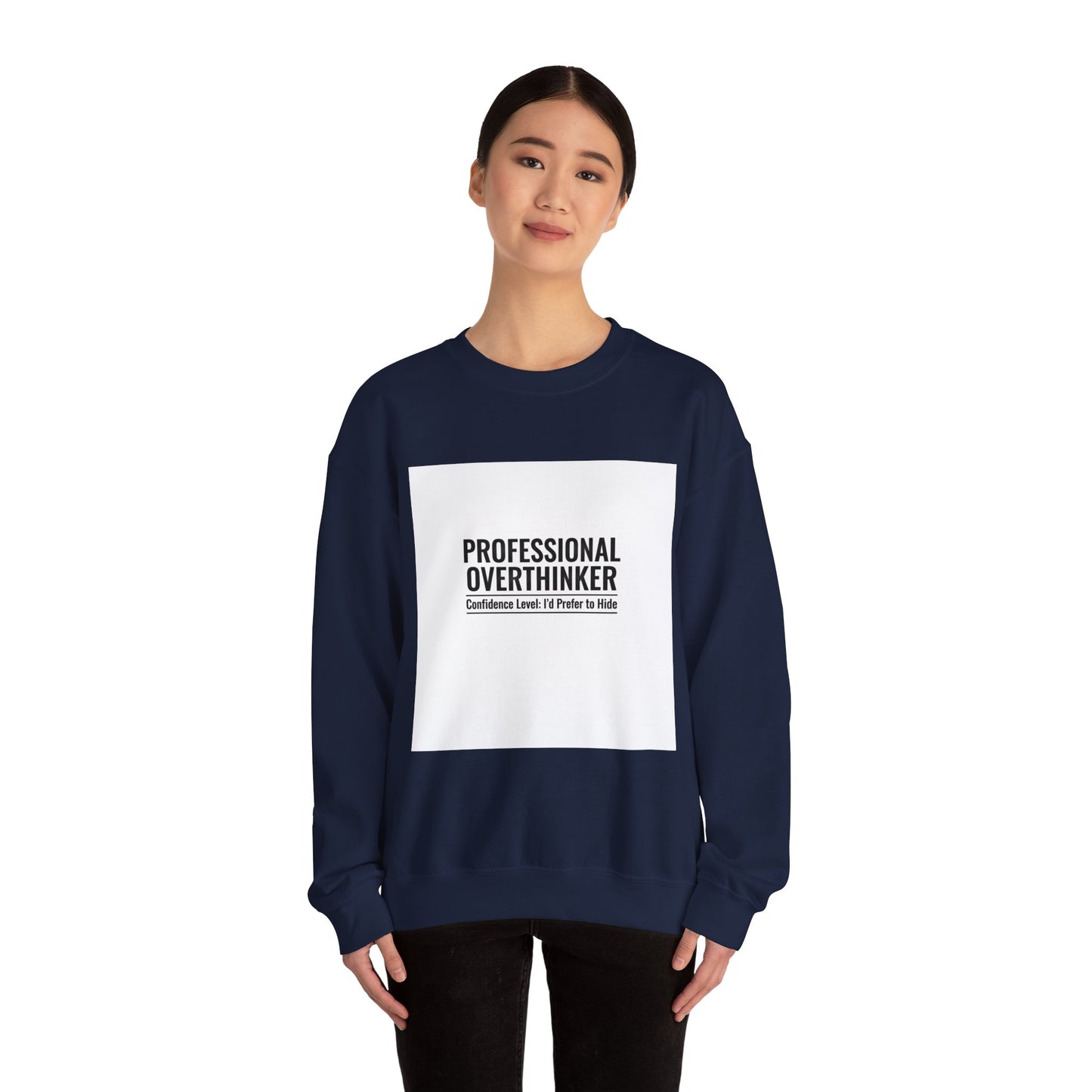 Professional Overthinker Sweatshirt | anxiety humor, funny introvert