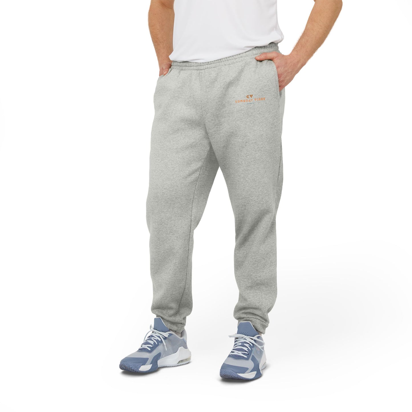 Fleece Joggers — Grey Athletic Casual Sweatpants