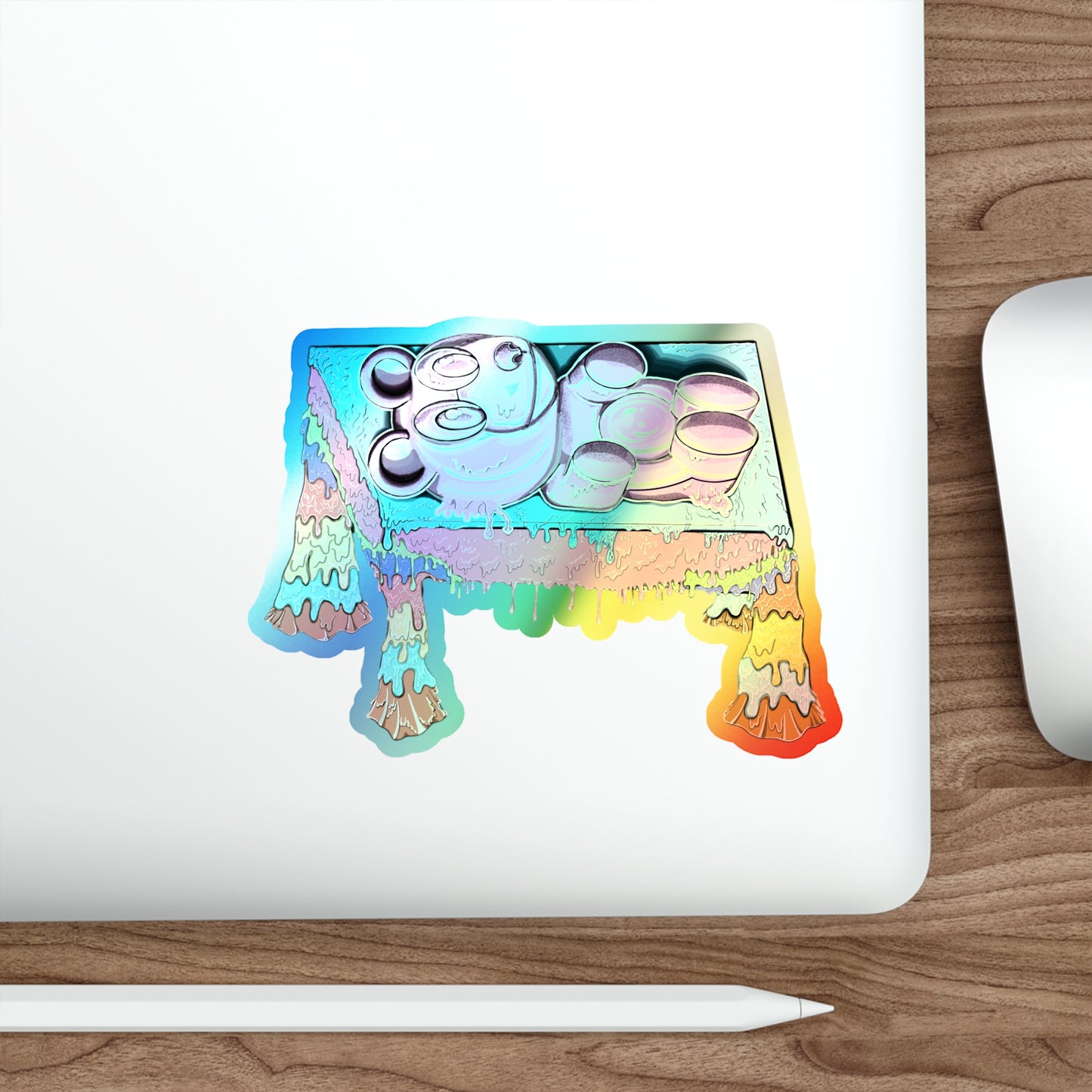 Melting Gummy Holographic Die-cut Stickers