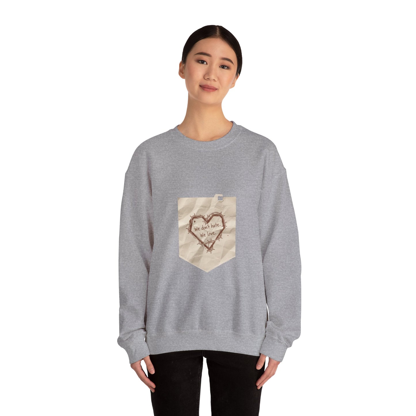 handwritten marker heart sketch Sweatshirt | marker scribble design, doodle quote