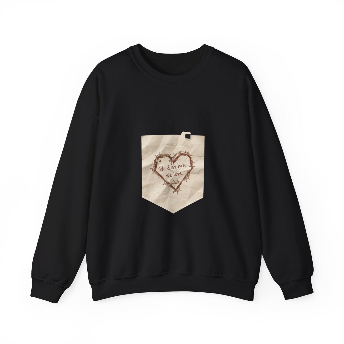 handwritten marker heart sketch Sweatshirt | marker scribble design, doodle quote