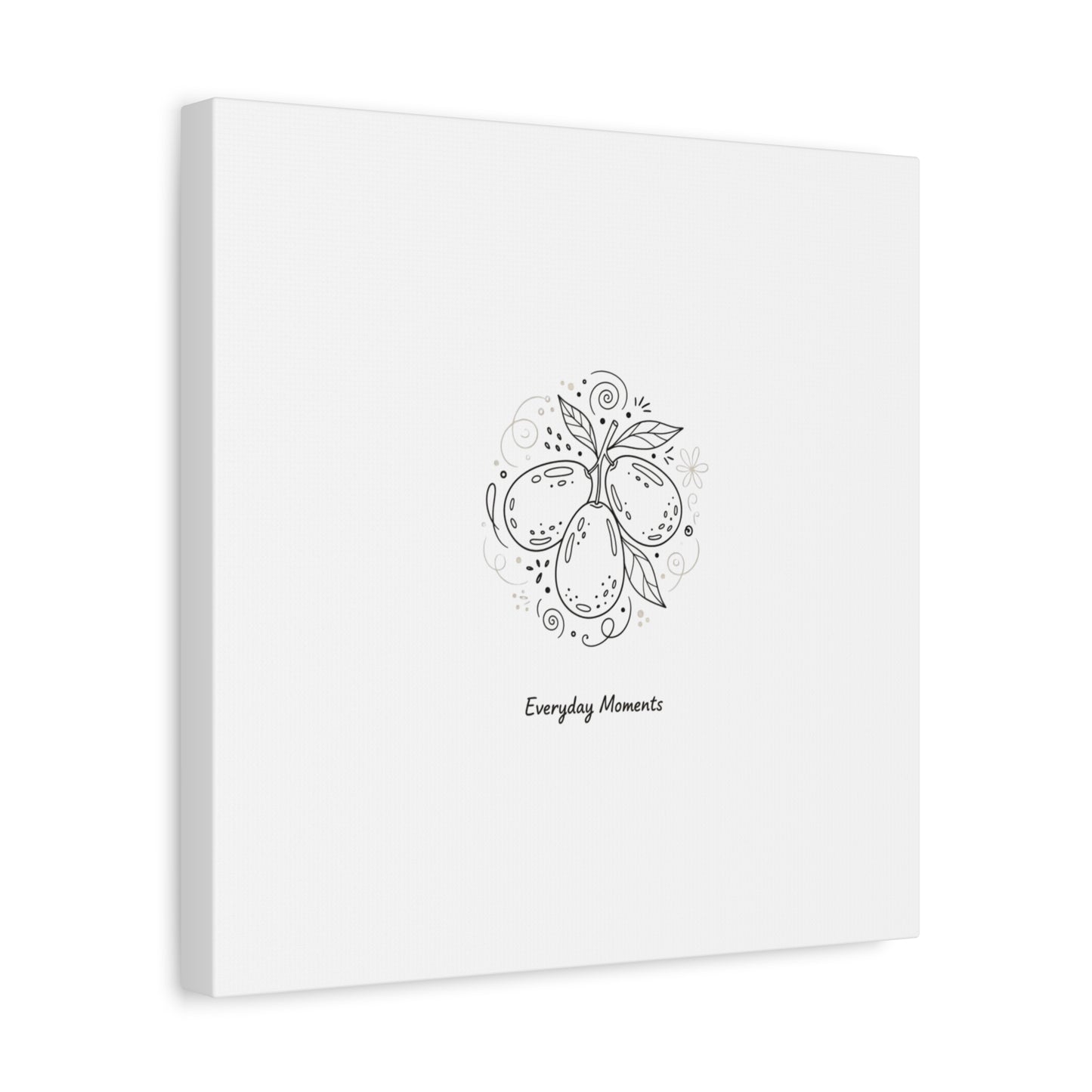 Hand-Drawn Fruit Doodle Canvas | Line Drawing Wall Art