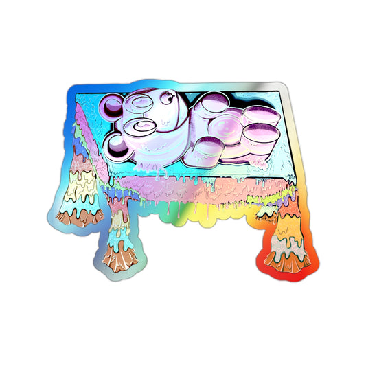 Melting Gummy Holographic Die-cut Stickers