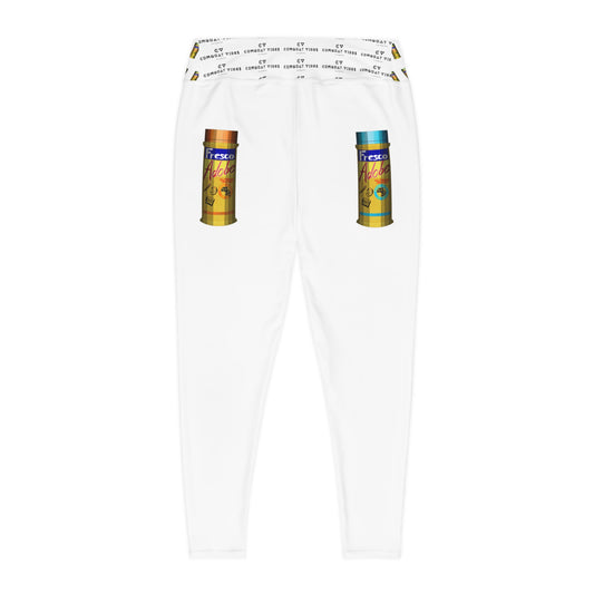 Plus Size Leggings — Cumquat Vibes AOP Leggings (Adobe Fresco Art, 'Cumquat Wear', Support Veterans)