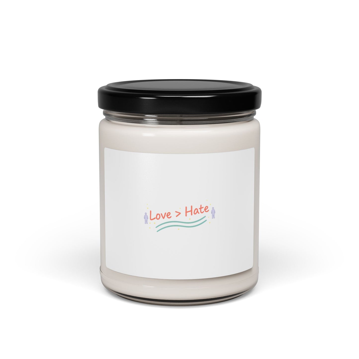 just here for the vibes soy candle | minimal slogan jar