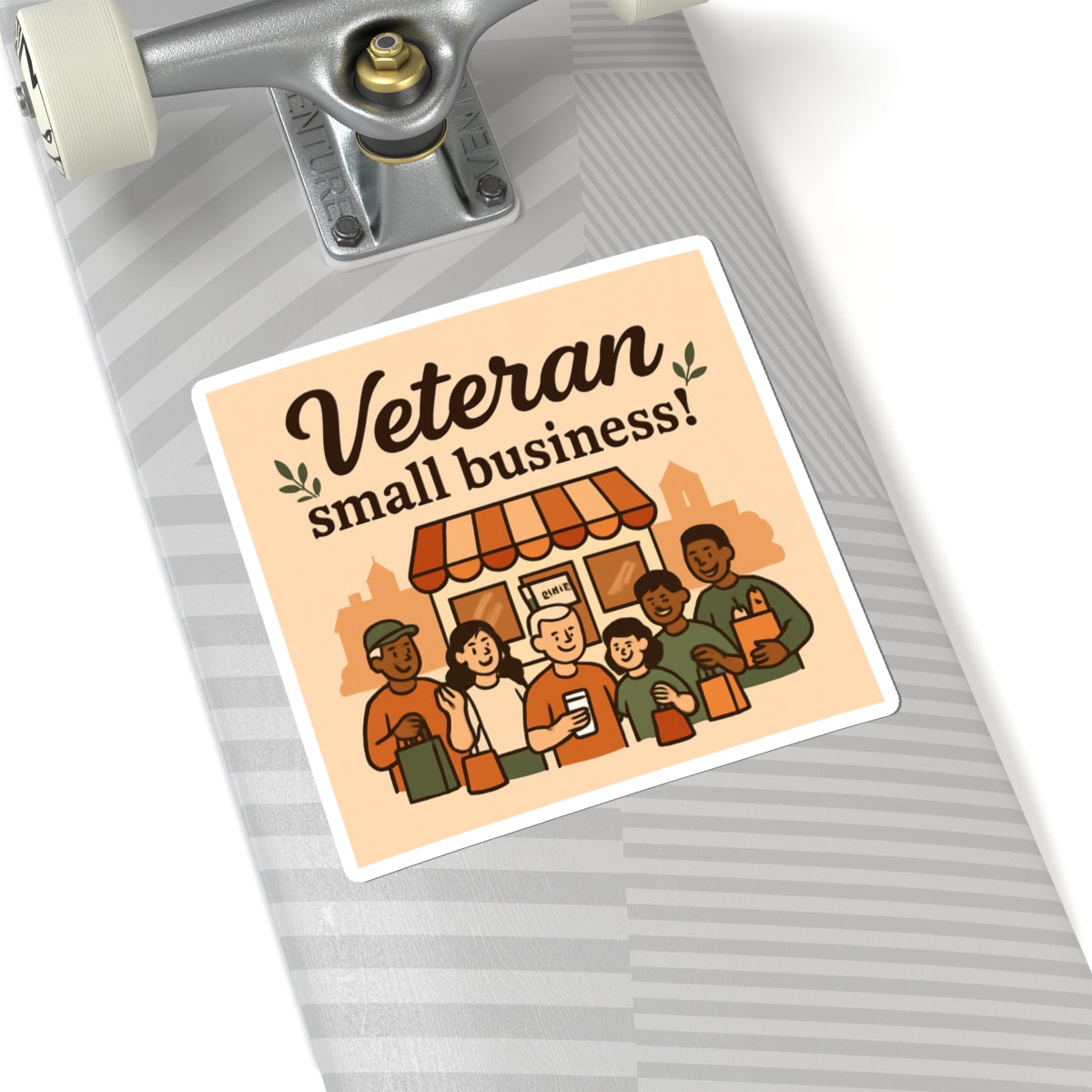 Veteran Small Business Sticker — Support Local Veteran-Owned Shops