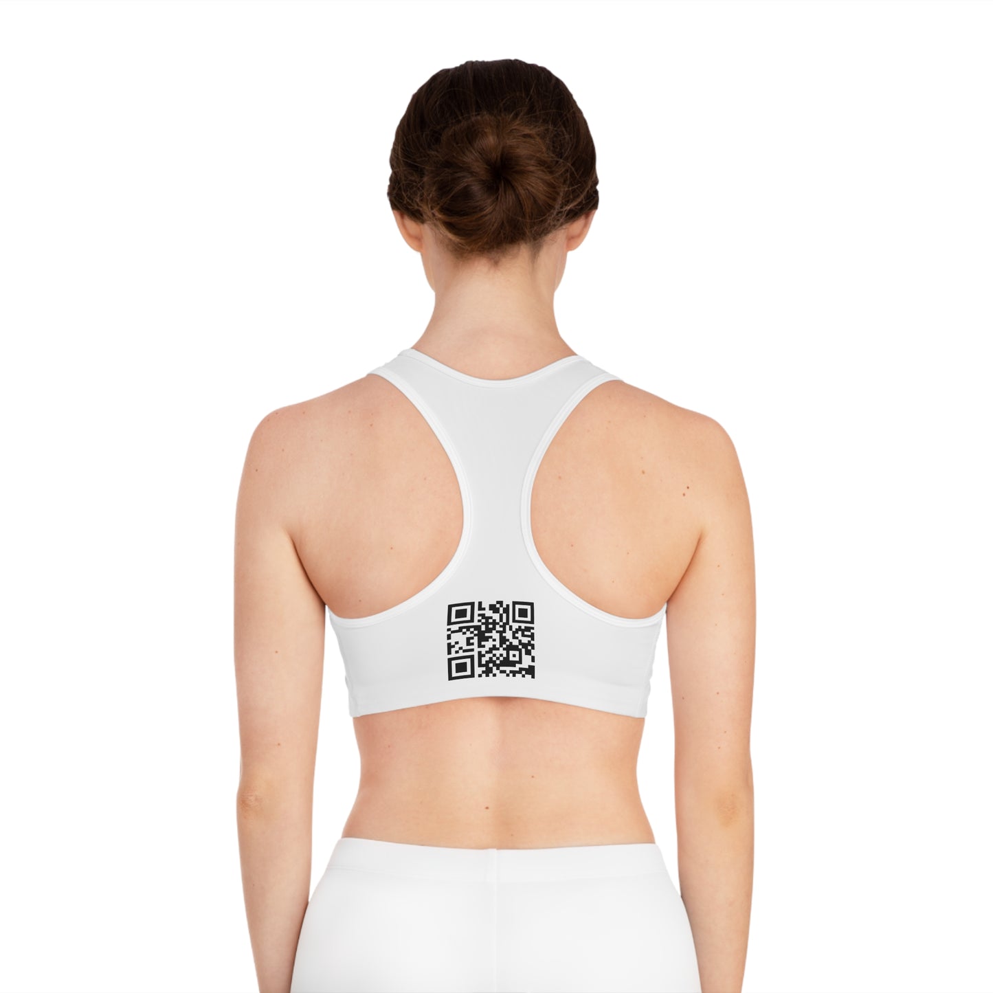 Sports Bra — Cumquat Vibes "Calming the Mood" Activewear (QR Back)