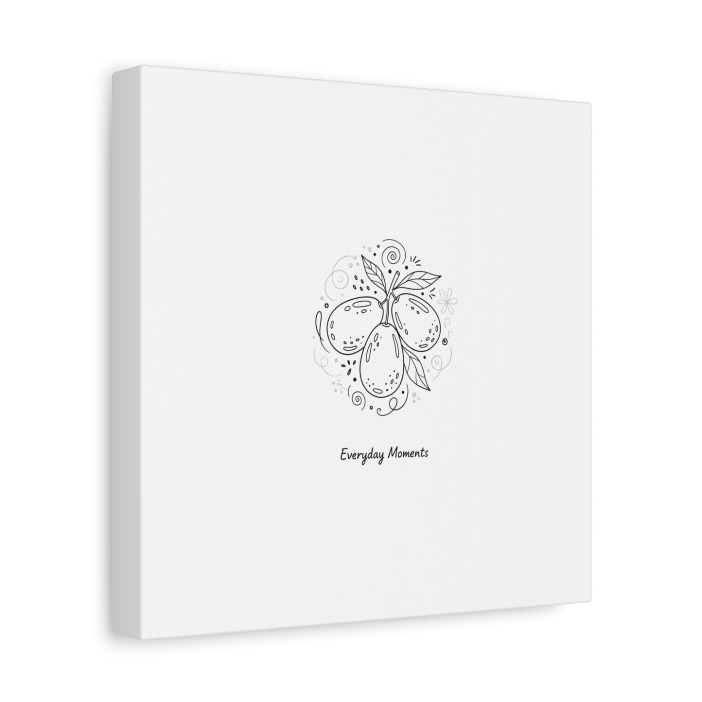 Hand-Drawn Fruit Doodle Canvas | Line Drawing Wall Art