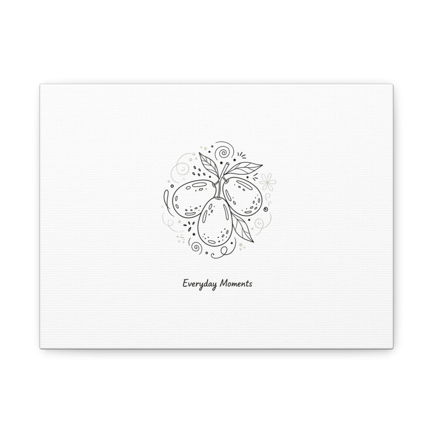 Hand-Drawn Fruit Doodle Canvas | Line Drawing Wall Art