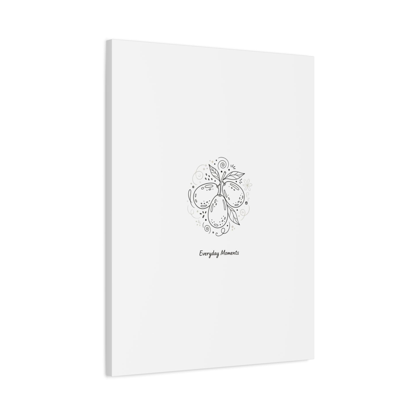 Hand-Drawn Fruit Doodle Canvas | Line Drawing Wall Art