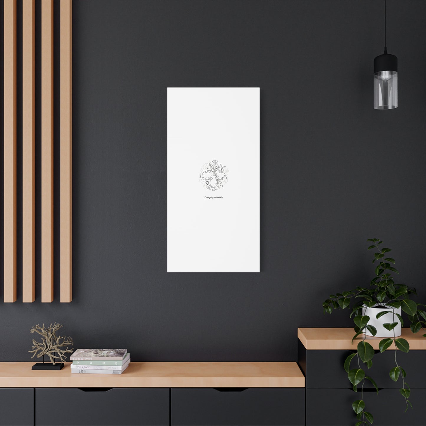 Hand-Drawn Fruit Doodle Canvas | Line Drawing Wall Art