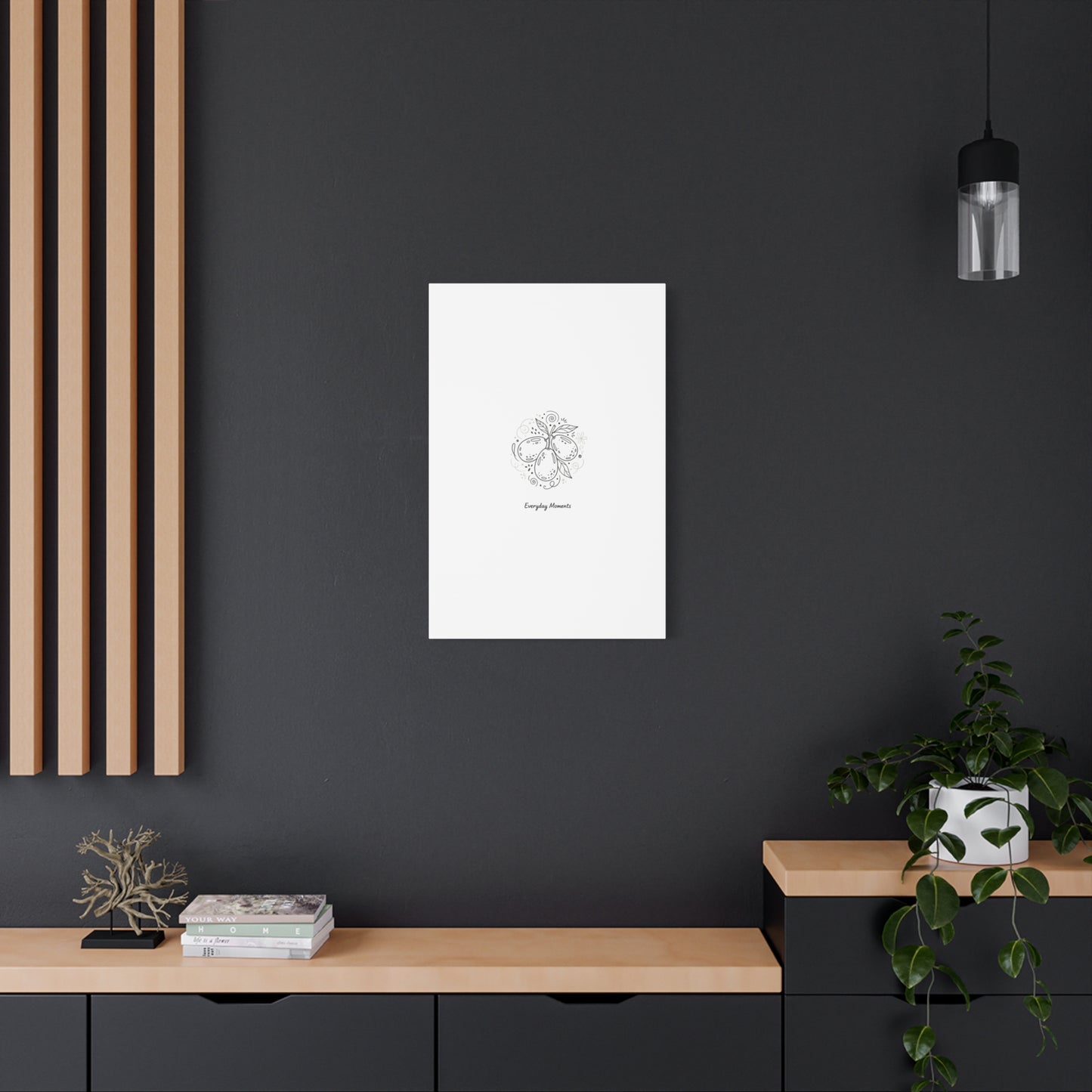 Hand-Drawn Fruit Doodle Canvas | Line Drawing Wall Art