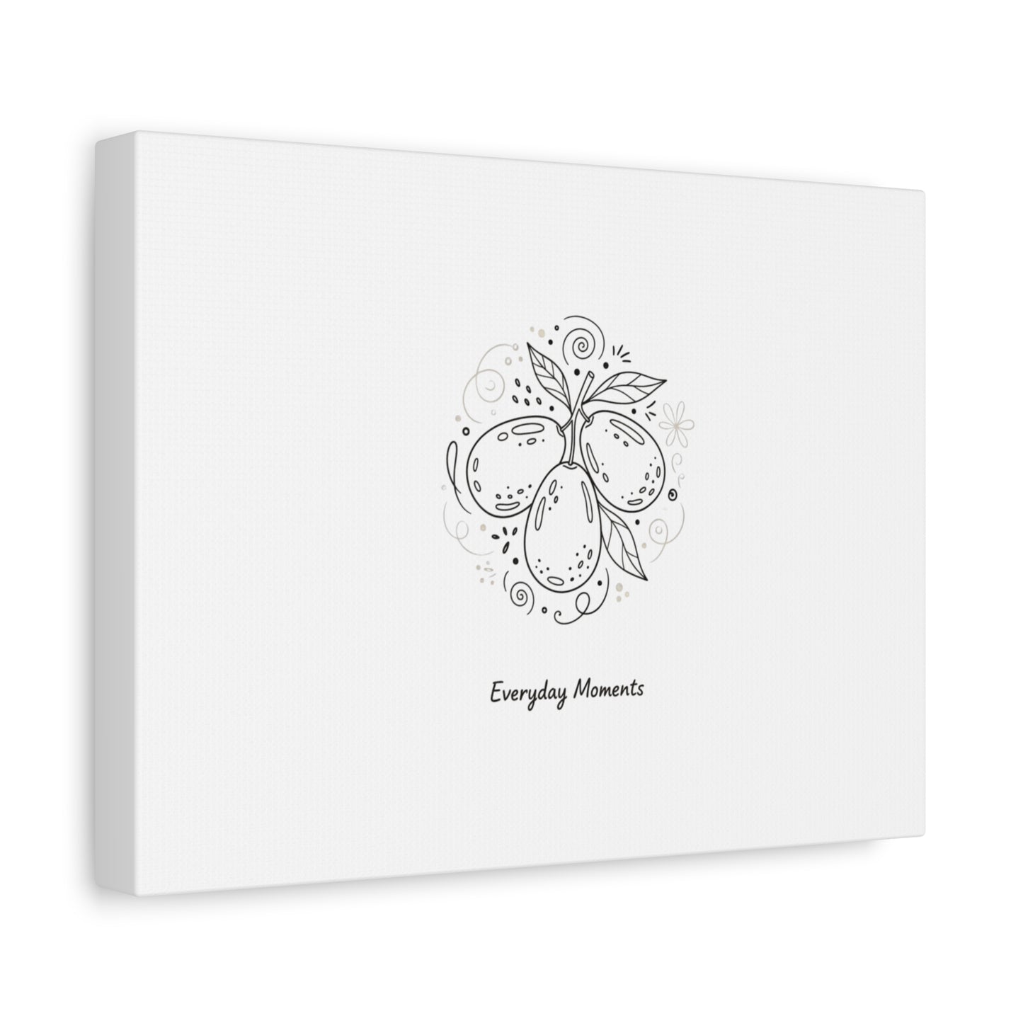 Hand-Drawn Fruit Doodle Canvas | Line Drawing Wall Art