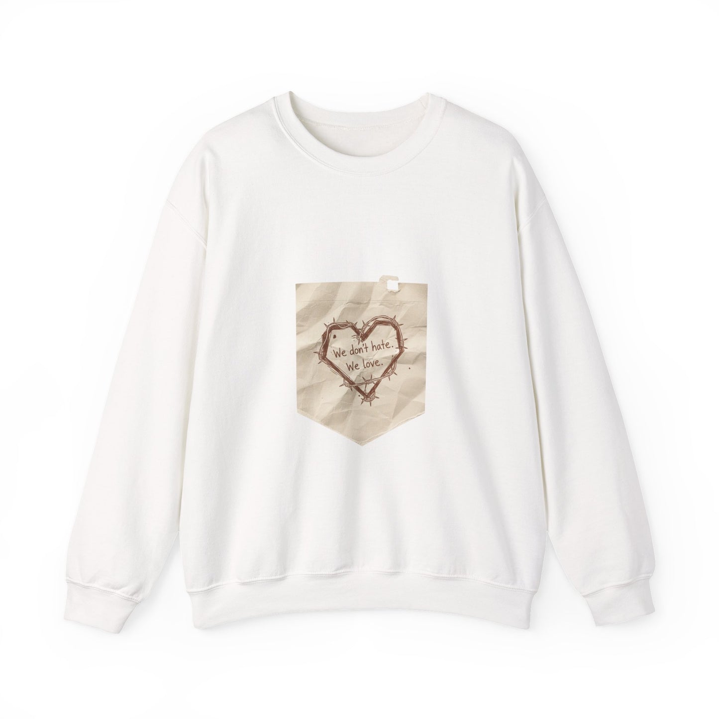 handwritten marker heart sketch Sweatshirt | marker scribble design, doodle quote