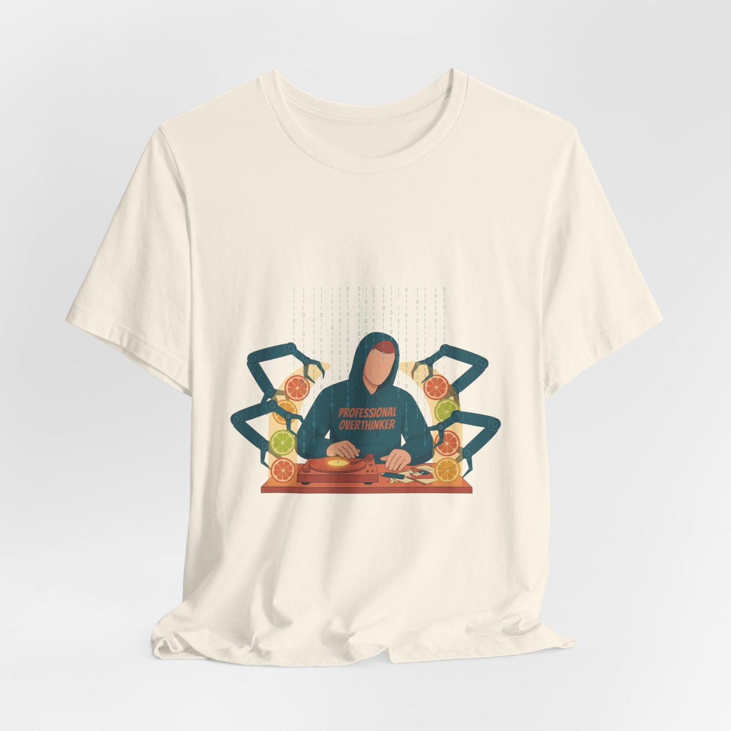 minimal woodland deer print tee | neutral nature spots