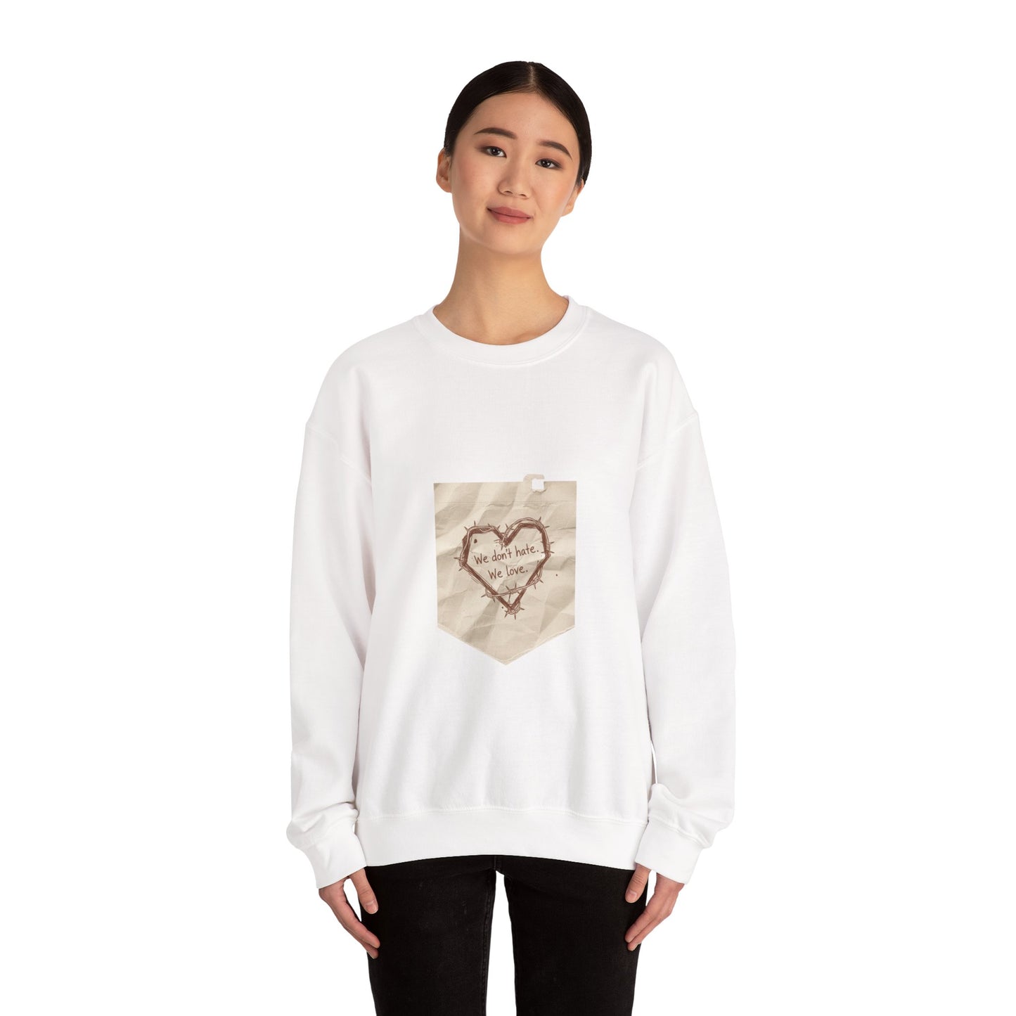 handwritten marker heart sketch Sweatshirt | marker scribble design, doodle quote