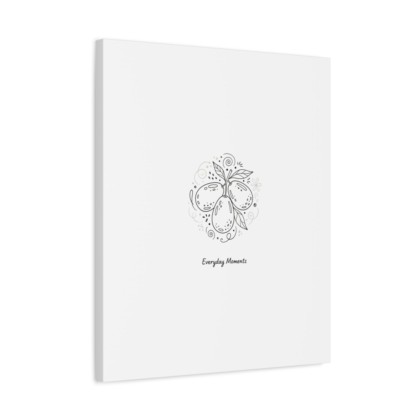 Hand-Drawn Fruit Doodle Canvas | Line Drawing Wall Art