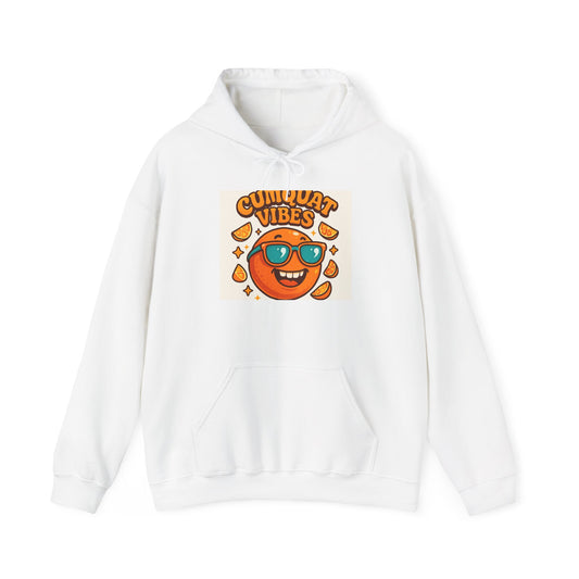 Citrus Vibes Hoodie – Sunglasses Orange Graphic "Cinquat Vibes" Sweatshirt