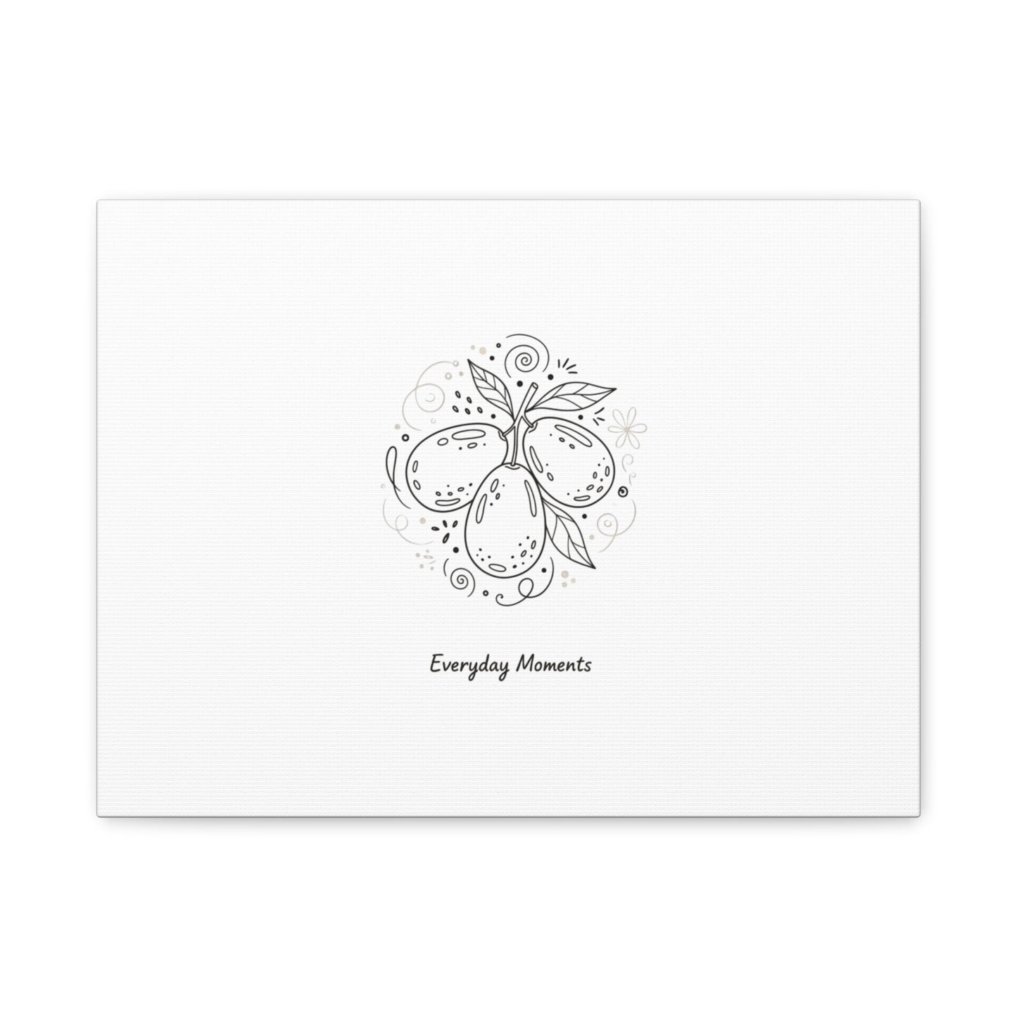 Hand-Drawn Fruit Doodle Canvas | Line Drawing Wall Art