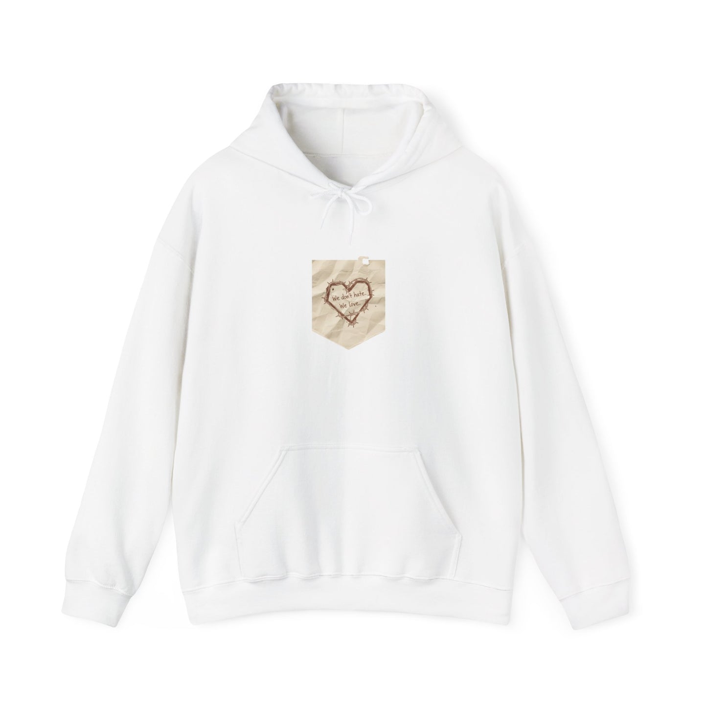 doodle heart marker scribble Hoodie | handwritten marker aesthetic