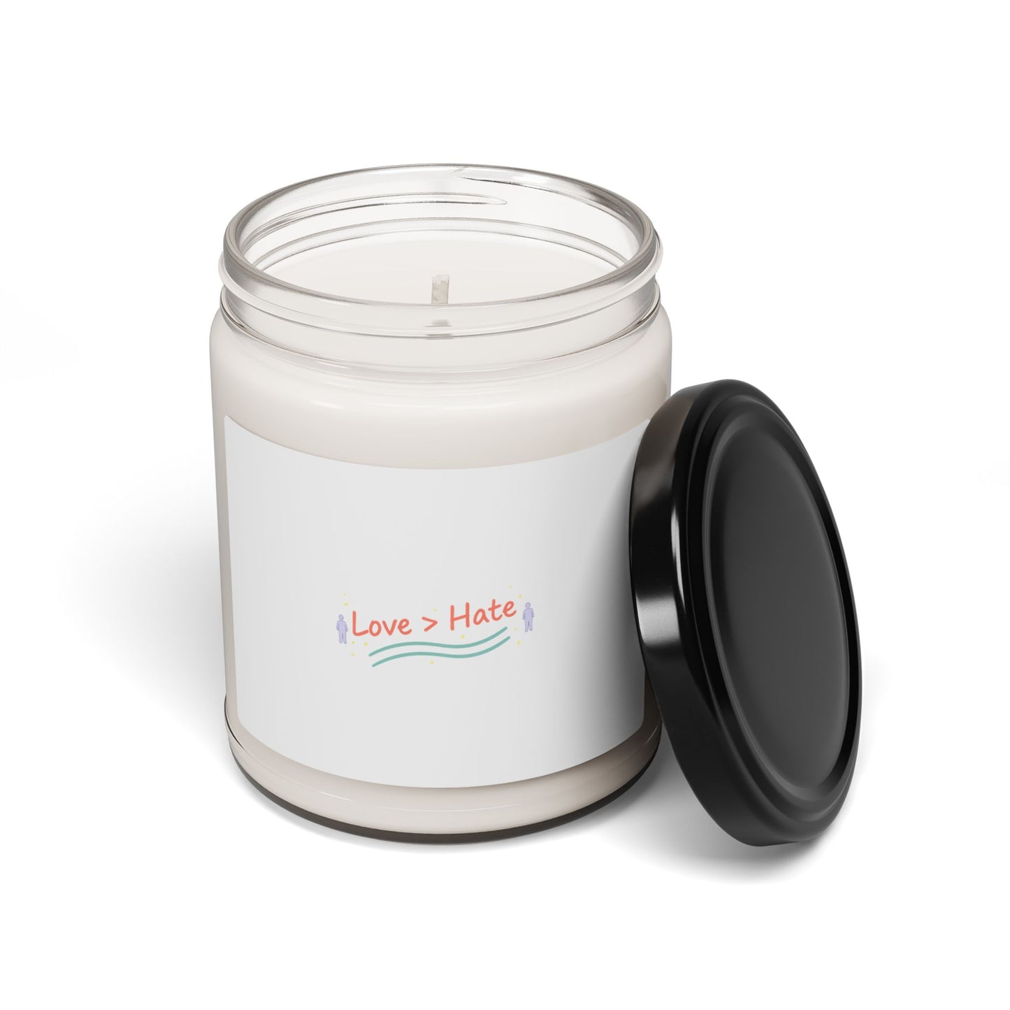 just here for the vibes soy candle | minimal slogan jar