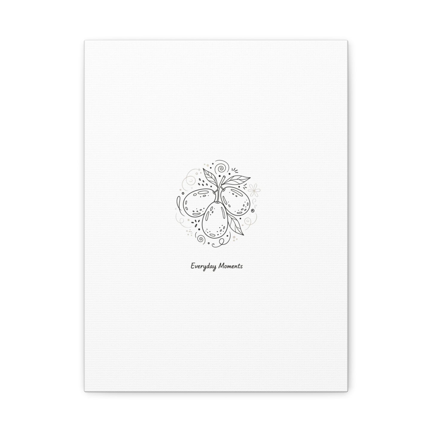 Hand-Drawn Fruit Doodle Canvas | Line Drawing Wall Art