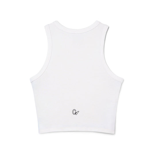 Racer Tank Top — Retro Soda Can Graphic ‘Cherry Fizz’