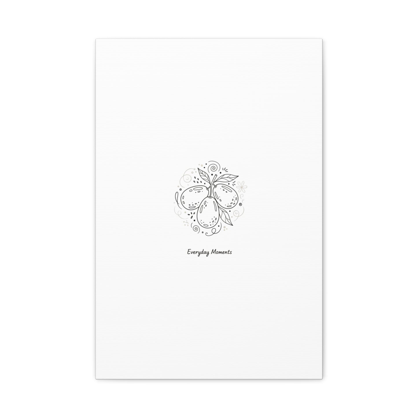 Hand-Drawn Fruit Doodle Canvas | Line Drawing Wall Art