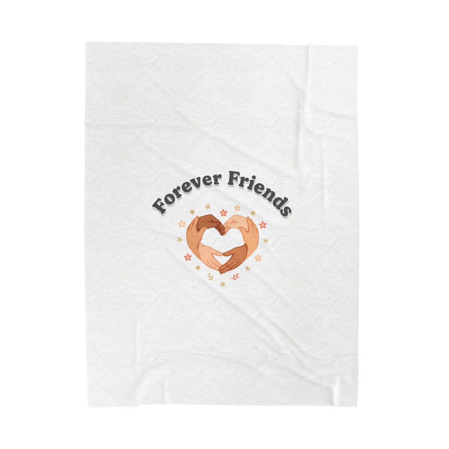 Forever Friends Heart Hands Blanket | friendship Valentine, platonic love