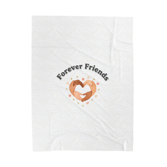 Forever Friends Heart Hands Blanket | friendship Valentine, platonic love