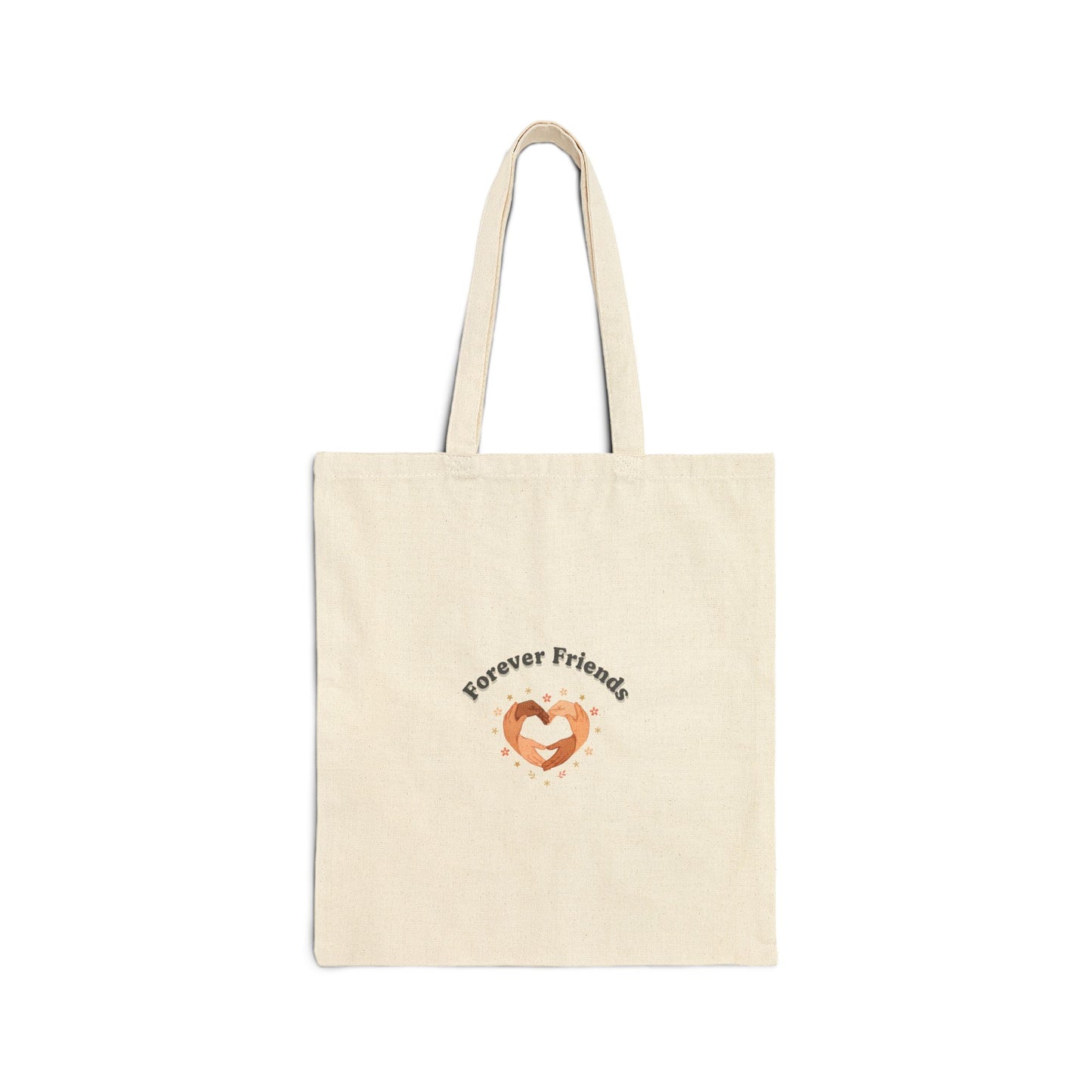Forever Friends heart design Tote | Friendship Valentine, platonic love