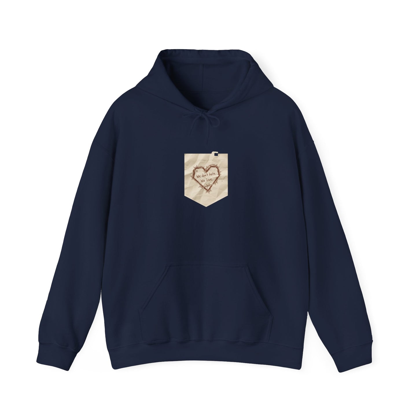 doodle heart marker scribble Hoodie | handwritten marker aesthetic