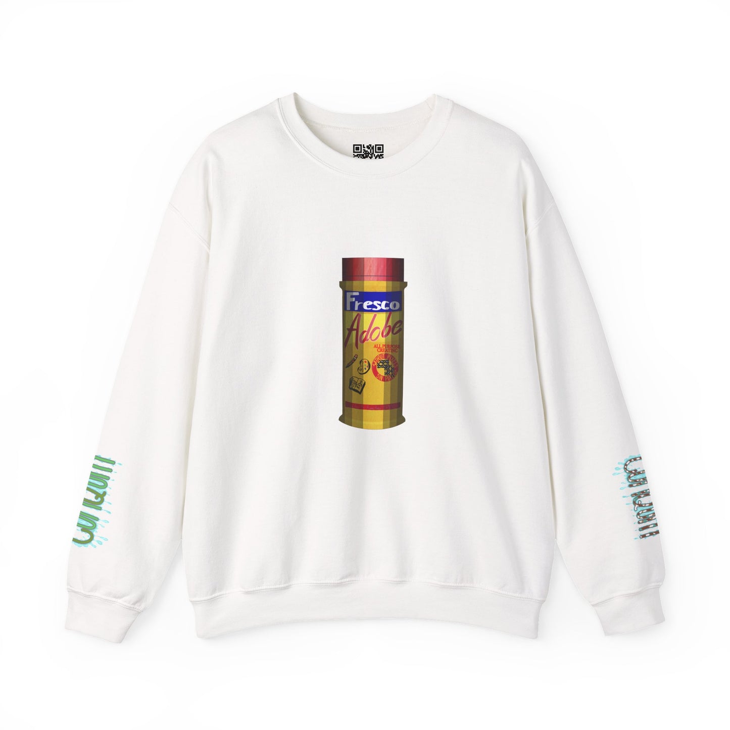 Canister Graphic Crewneck Sweatshirt — 'Fresco' Retro Spice Tin Design