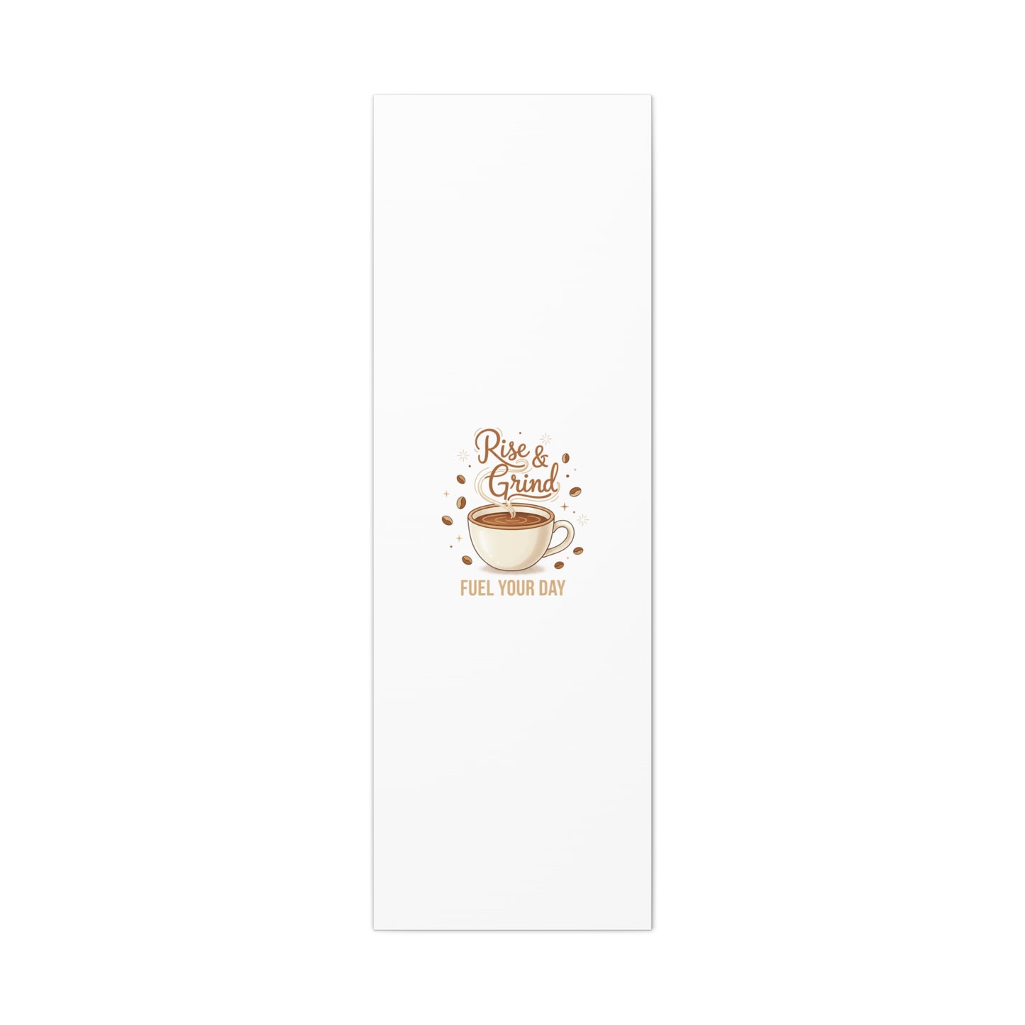 Rise & Grind Fuel Your Day Canvas, Coffee Caffeine Decor | Espresso Joke, Cafe Art