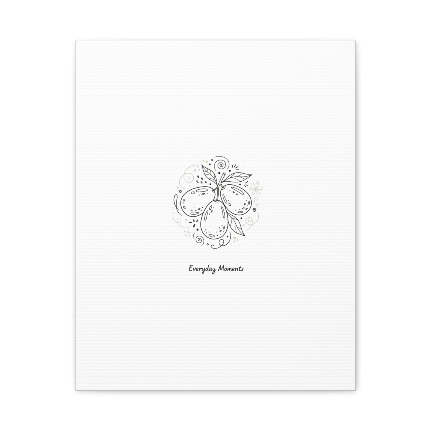 Hand-Drawn Fruit Doodle Canvas | Line Drawing Wall Art