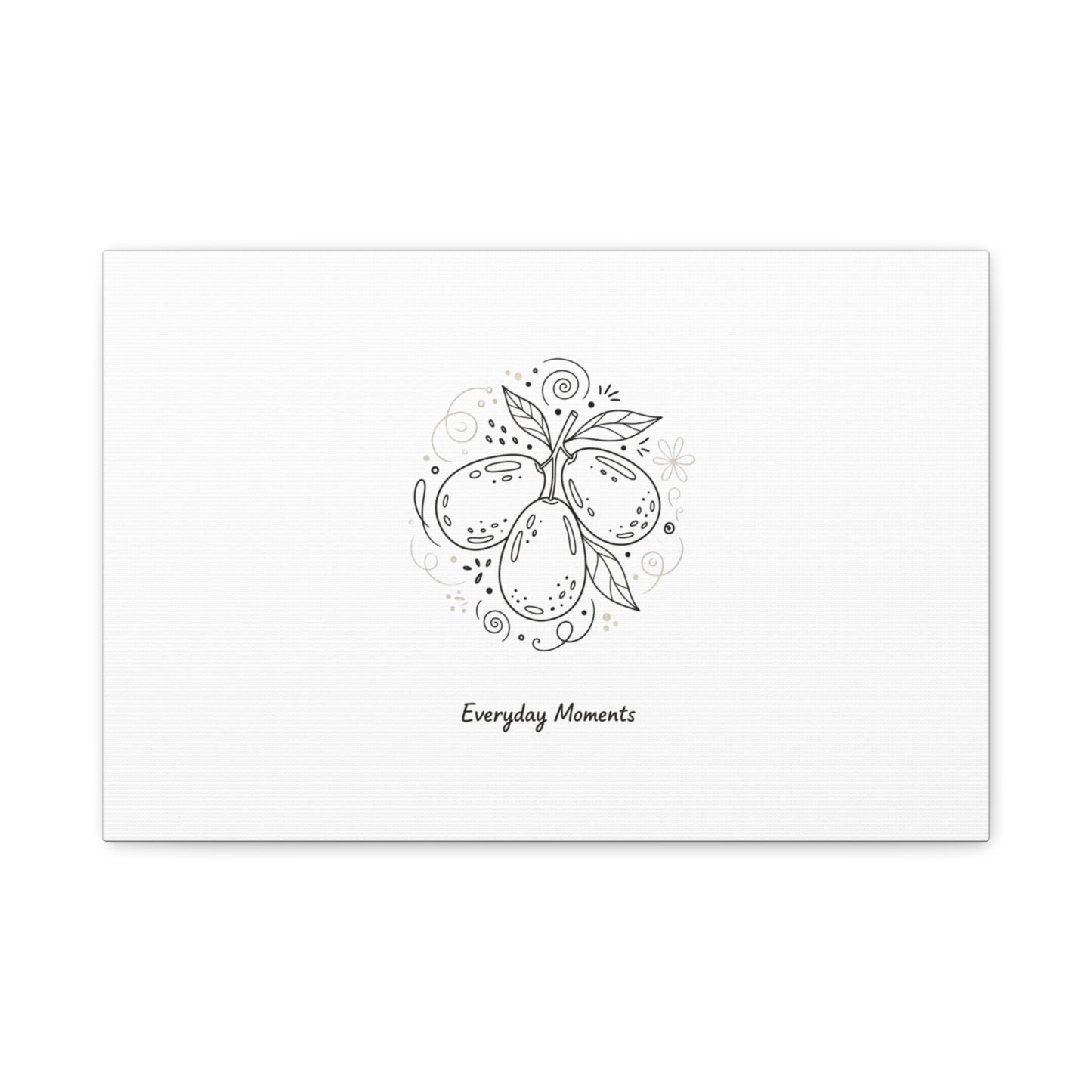 Hand-Drawn Fruit Doodle Canvas | Line Drawing Wall Art