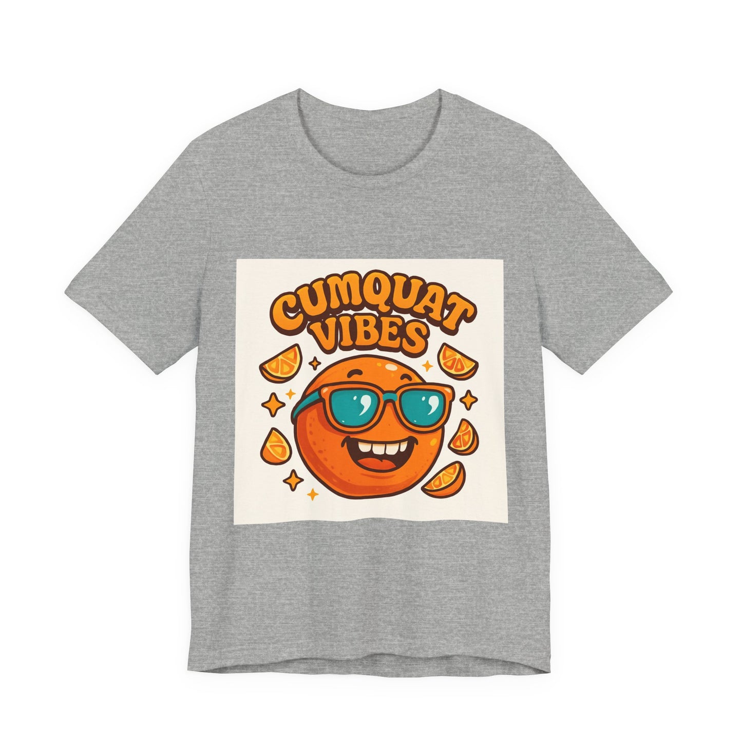 Cumquat Vibes T-Shirt — Cute Retro Sunglasses Citrus Graphic Tee