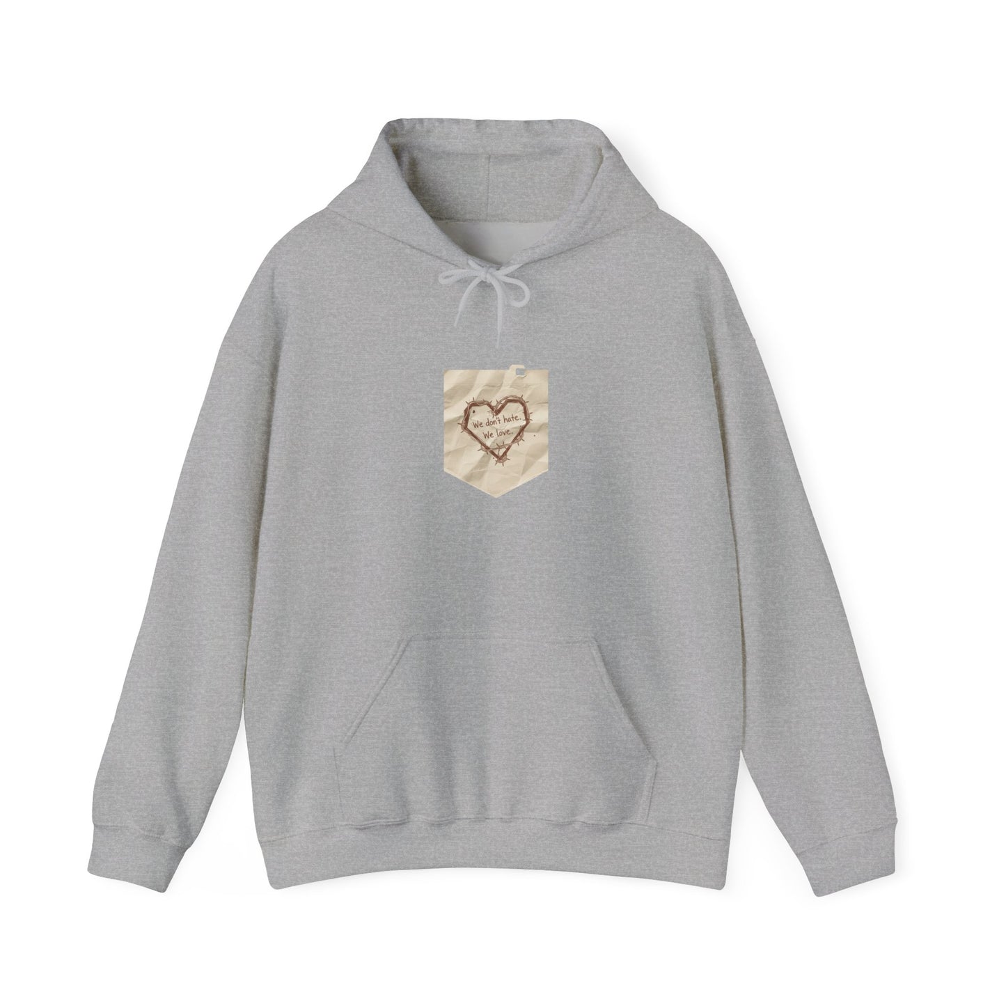 doodle heart marker scribble Hoodie | handwritten marker aesthetic