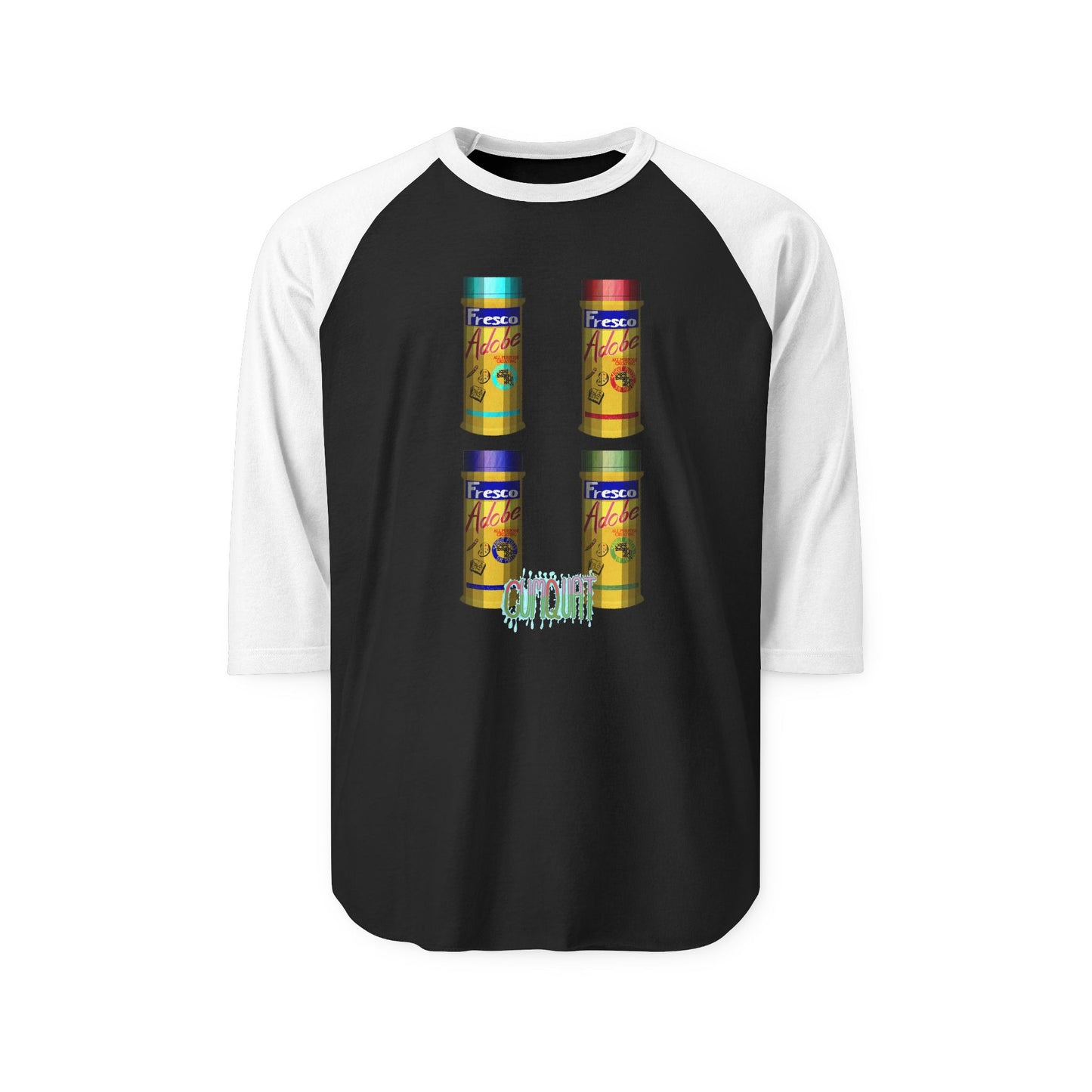 Cumquat Vibes Raglan Shirt — Adobe Fresco Cutesy Three-Quarter Tee