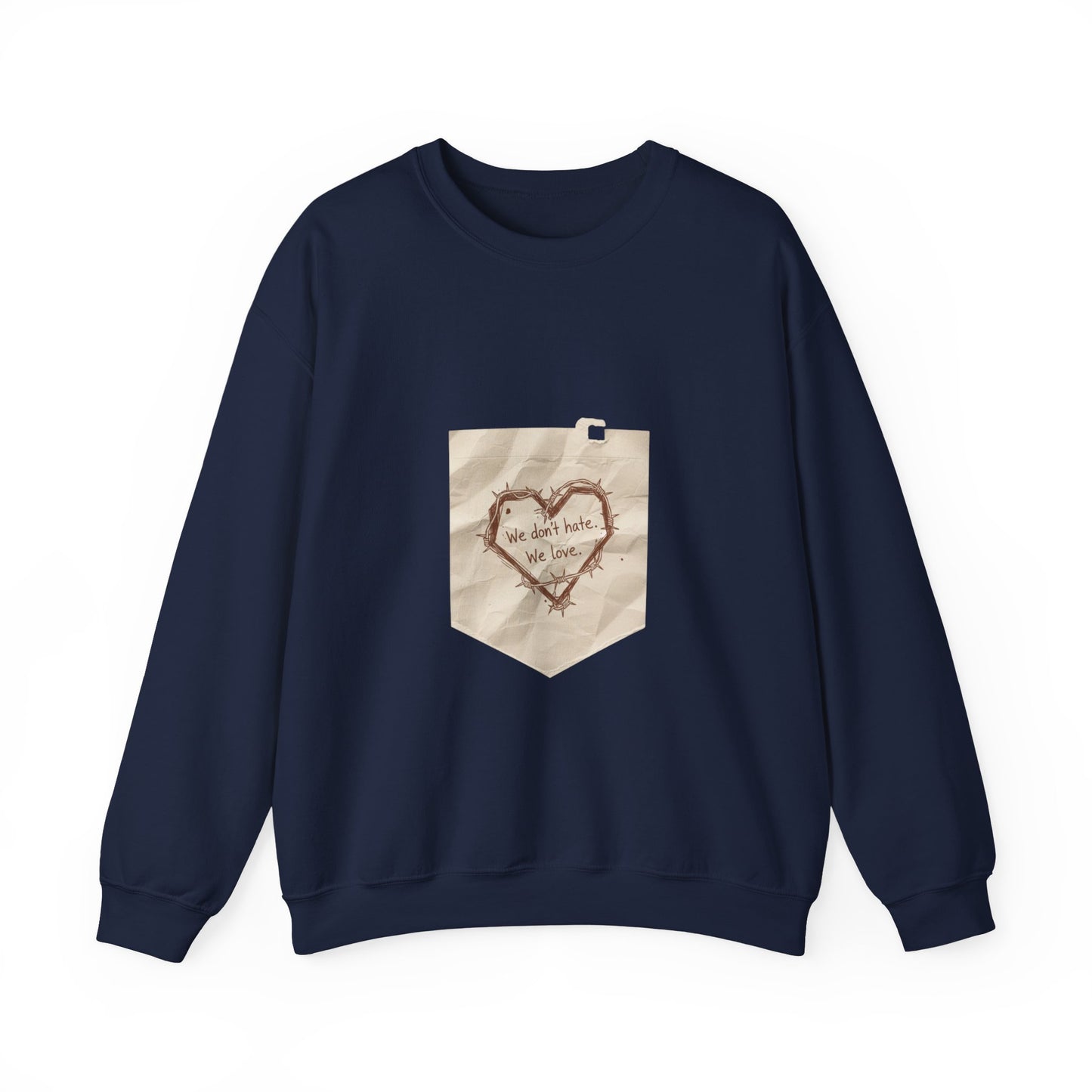 handwritten marker heart sketch Sweatshirt | marker scribble design, doodle quote