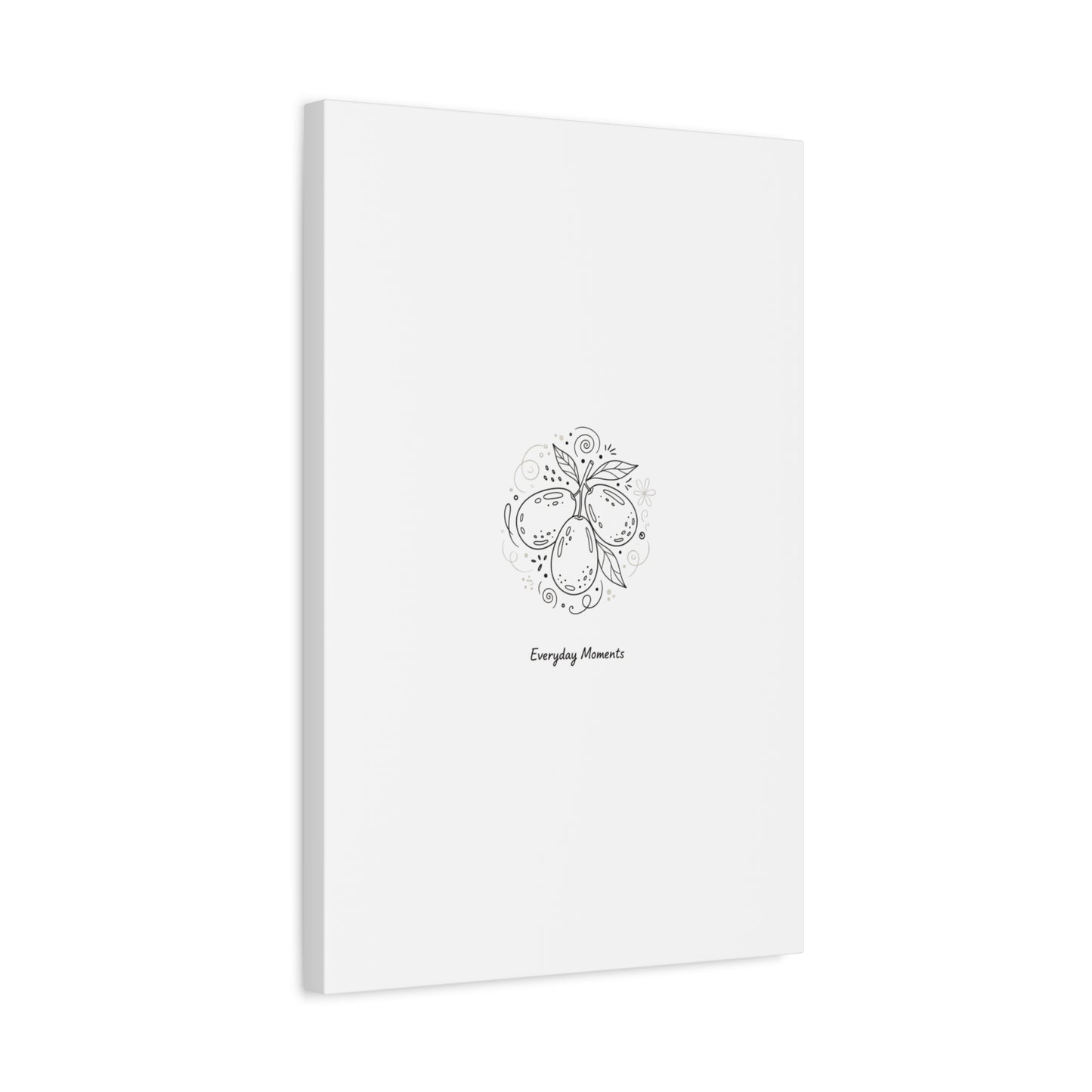 Hand-Drawn Fruit Doodle Canvas | Line Drawing Wall Art