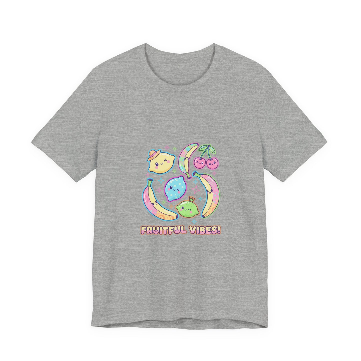Fruitful Vibes Tee | pop fruit print, banana cherry citrus