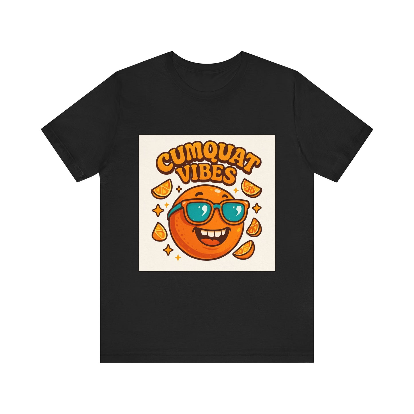Cumquat Vibes T-Shirt — Cute Retro Sunglasses Citrus Graphic Tee