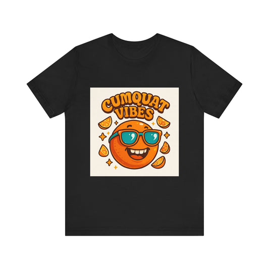 Cumquat Vibes T-Shirt — Cute Retro Sunglasses Citrus Graphic Tee
