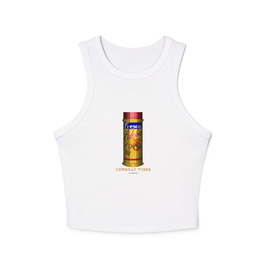 Racer Tank Top — Retro Soda Can Graphic ‘Cherry Fizz’
